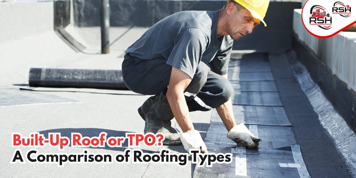 built-up roof or TPO